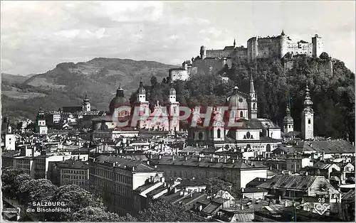 Moderne Karte Salzburg Altstadt die Bisahofstadt