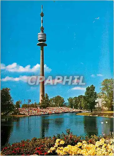 Cartes postales moderne Le Tour de Danube de Vienne situe au parc Florissant