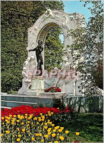 Moderne Karte Vienne Monument a Johann Strauss