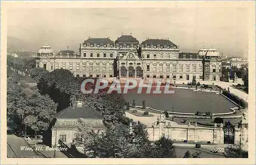 Cartes postales moderne Wien III Belvedere