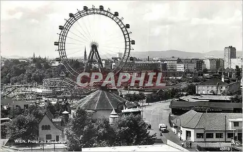 Moderne Karte Wien Proter mit Riesenrad Grande Roue