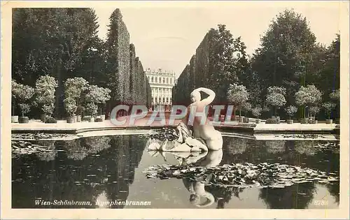 Moderne Karte Wien Schonbrunn Numphenbrunnen