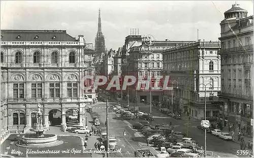 Cartes postales moderne Wien Kacntnerstrasse mit Oper und Hotel Bristol