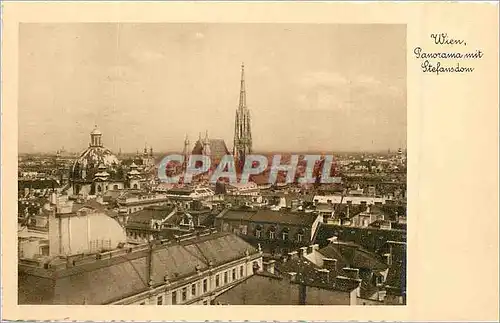 Cartes postales moderne Wien Panorama mit Stefansdom