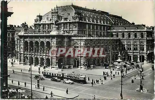 Cartes postales moderne Wien Oper Tramway