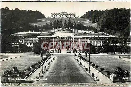 Moderne Karte Wien Schonbrunn Geramtansicht