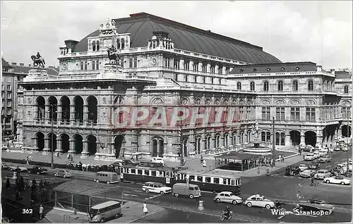 Cartes postales moderne Wien Staatsoper Tramway