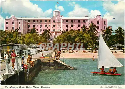Cartes postales moderne Bahamas The Montagu Beach Hotel Nassau Bateau