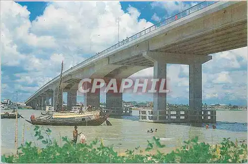 Cartes postales moderne Buriganga Bridge Bateau Bengladesh