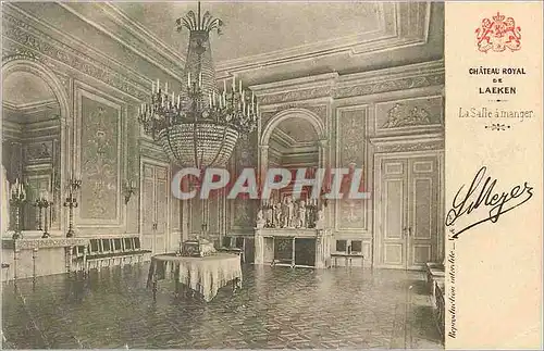 Cartes postales Chateau Royal de Laeken La Salle a Manger