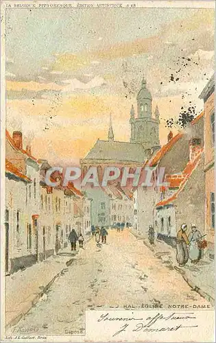 Cartes postales La Belgique Pittoresque Hal Eglise Notre Dame
