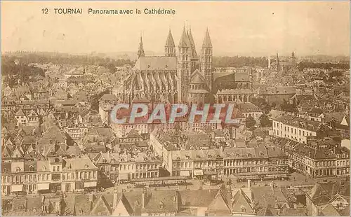 Cartes postales Tournai Panorama avec la Cathedrale