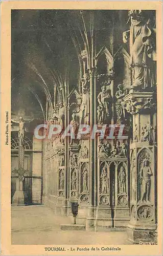 Cartes postales Tournai Le Porche de la Cathedrale