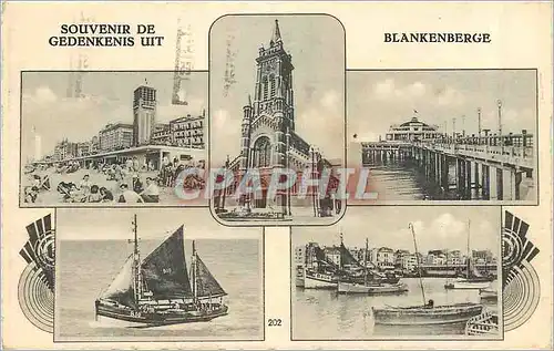 Cartes postales Souvenir Gedenkenis Uit Blankenberge Baetau