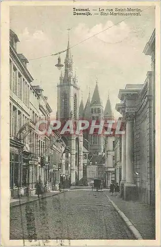 Cartes postales Tournai La Rue Saint Martin