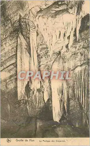 Cartes postales Grotte de Han Le Portique des Draperies