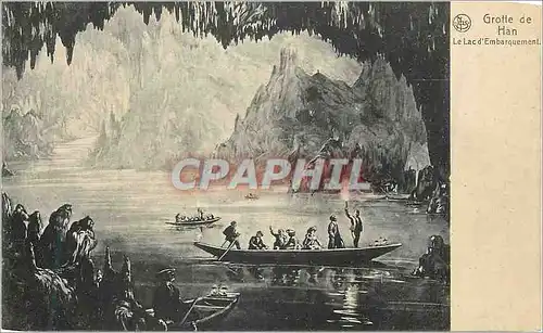 Ansichtskarte AK Grotte de Han Le Lac d'Embarquement