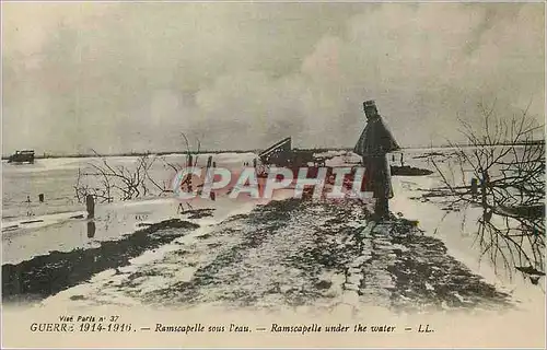 Ansichtskarte AK Guerre 1914 1916 Ramscapelle sous l'eau Militaria