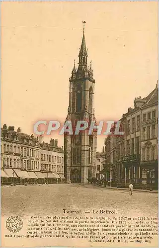 Cartes postales Tournai Le Beffroi C'est un des plus anciens de toute la Belgique