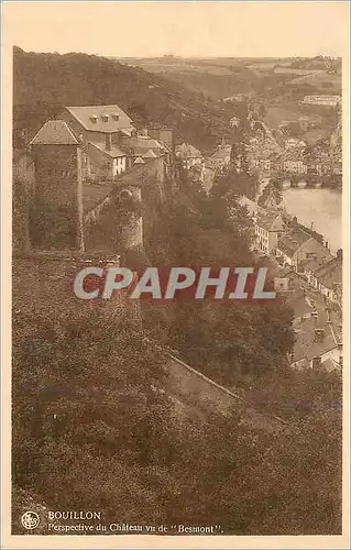 Ansichtskarte AK Bouillon Perspective du Chateau vu de Besmont