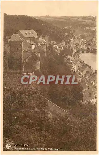 Cartes postales Bouillon Perspective du Chateau vu de Besmont