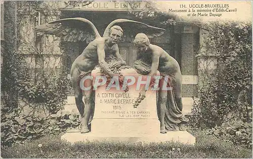 Ansichtskarte AK Uccle Bruxelles Monument a la Memoire d'Edith Cavell et de Marie Depage