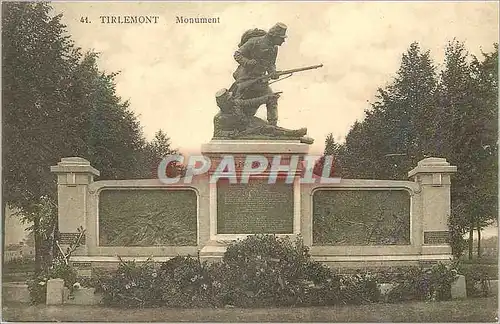 Cartes postales Tirlemont Monument Combat de Hautem Ste Marguerite 18 Aout 1914 Militaria