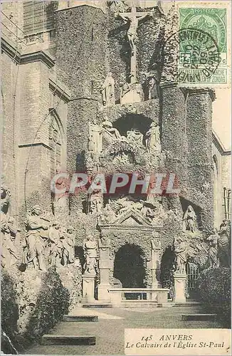 Cartes postales Anvers le Calvaire de l'Eglise St Paul