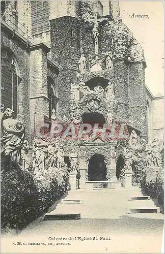 Cartes postales Anvers Calvaire de l'Eglise St Paul