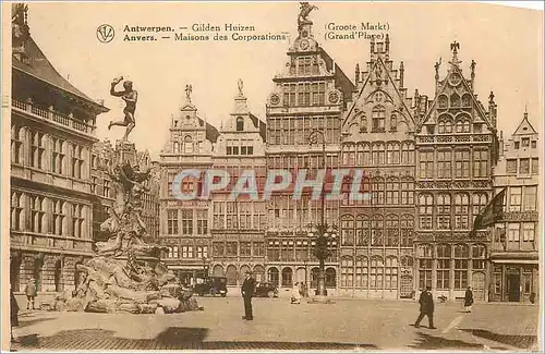 Ansichtskarte AK Antwerpen Anvers Maisons des Corporations (Grand'place)