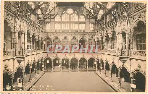 Cartes postales Antwerpen Anvers Interieur de la Bourse