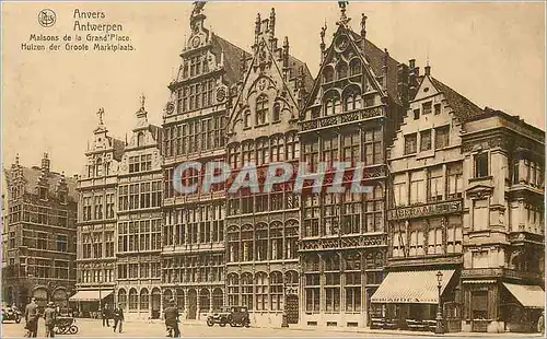 Cartes postales Antwerpen Anvers Maisons de la Grand'Place