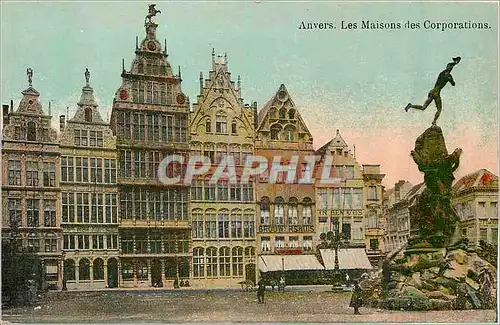 Cartes postales Anvers les Maisons des Corporations