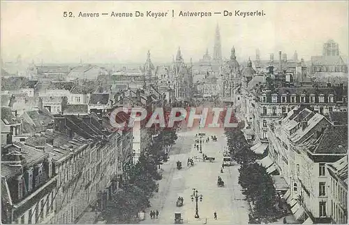 Cartes postales Antwerpen Anvers Avenue de Keyser