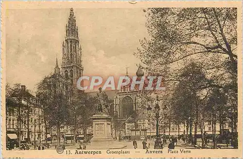 Cartes postales Antwerpen Anvers Place Verte