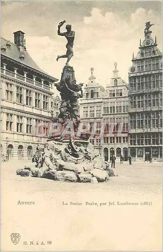 Ansichtskarte AK Anvers la Statue Brabo par Jef Lambeaux