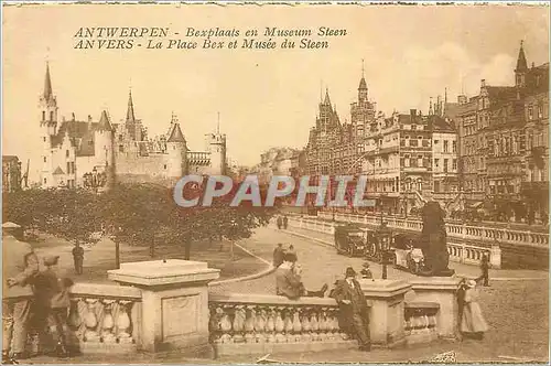 Cartes postales Antwerpen Anvers la Place Bex et Musee du Steen