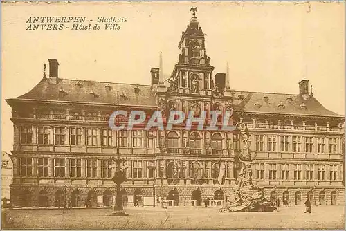 Cartes postales Antwerpen Anvers Hotel de Ville