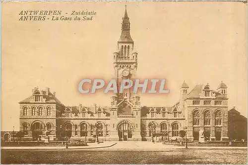 Cartes postales Antwerpen Anvers la Gare du Sud