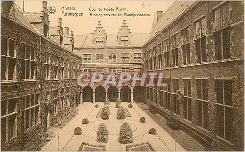 Cartes postales Antwerpen Anvers Cour du Musee Plantin