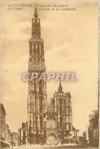 Cartes postales Antwerpen Anvers la Fleche de la Cathedrale