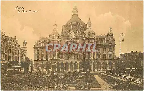 Cartes postales Anvers la Gare Centrale