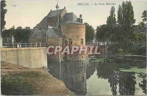 Cartes postales Bruges la Porte Marechal