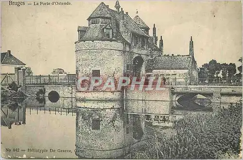 Cartes postales Bruges la Porte d'Ostende