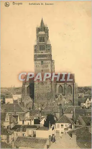 Cartes postales Bruges Cathedrale St Sauveur
