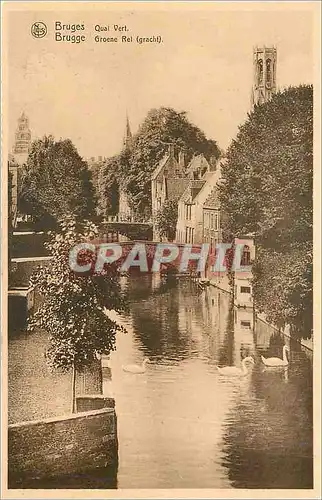 Cartes postales Bruges Quai Vert