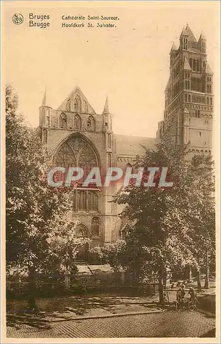 Ansichtskarte AK Bruges Cathedrale Saint Sauveur