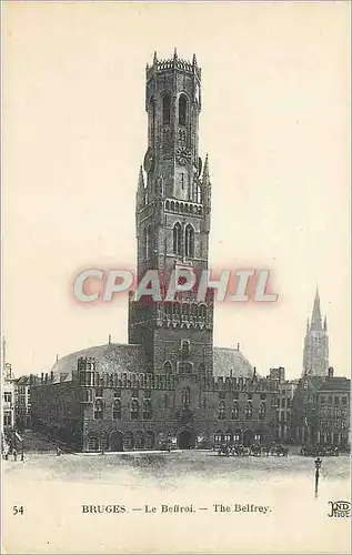 Cartes postales Bruges le Beffroi