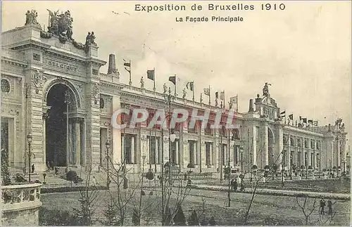 Cartes postales Exposition de Bruxelles 1910 la Facade Principale