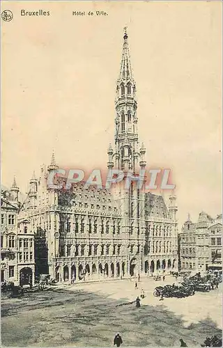Cartes postales Bruxelles Hotel de Ville